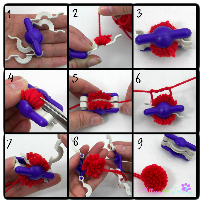 Clover Pom Pom Maker Set ~Includes 4 Different Sizes! Extra Small and Small Size